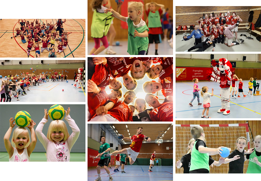 Barn som spelar handboll i Sannadals SK